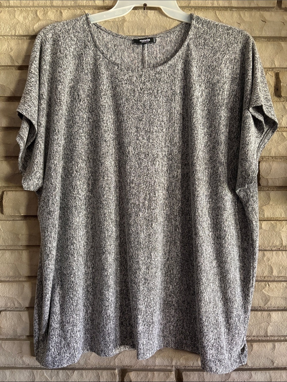Gray Heather Short Sleeve Top